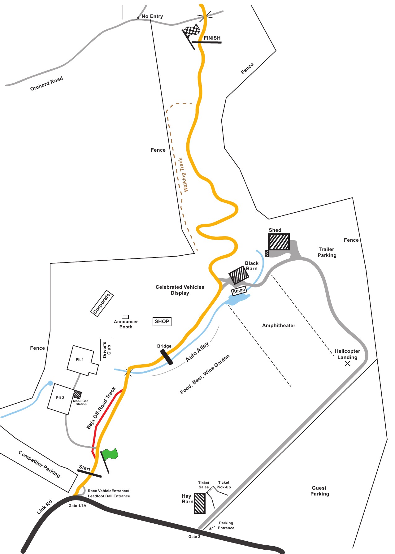 Leadfoot Ranch Hill Climb Driveway